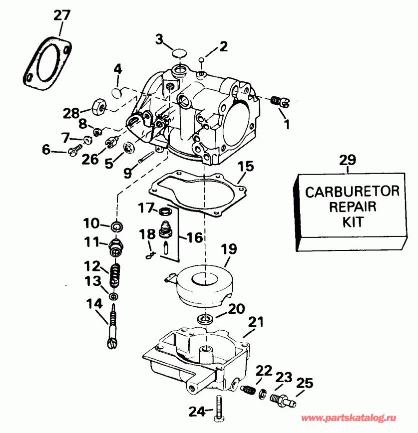�������� ����� Evinrude E35REIC 1991  - 25 / 30
