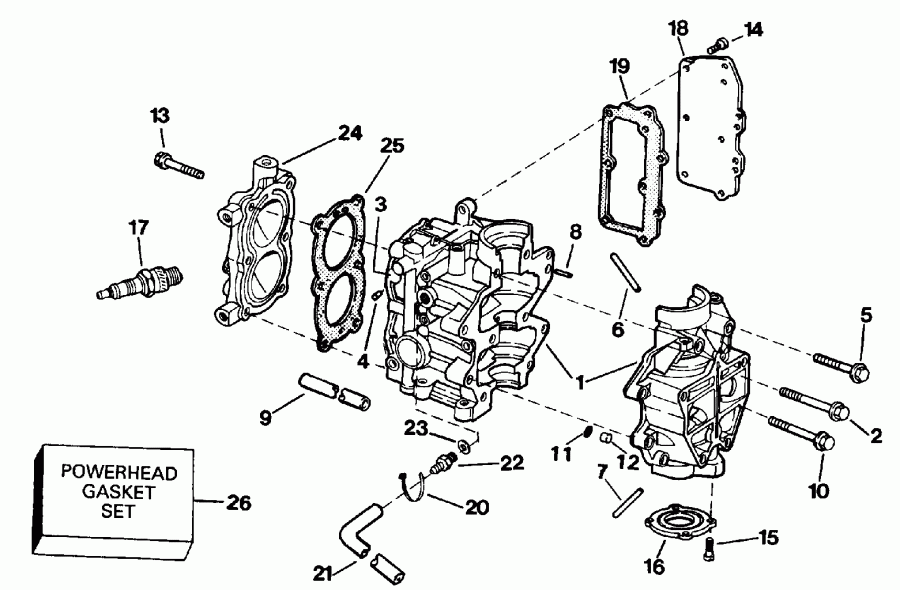�������� ��������� ����� ������� E3REIA 1991  - linder & Crankcase - linder & ������ ���������