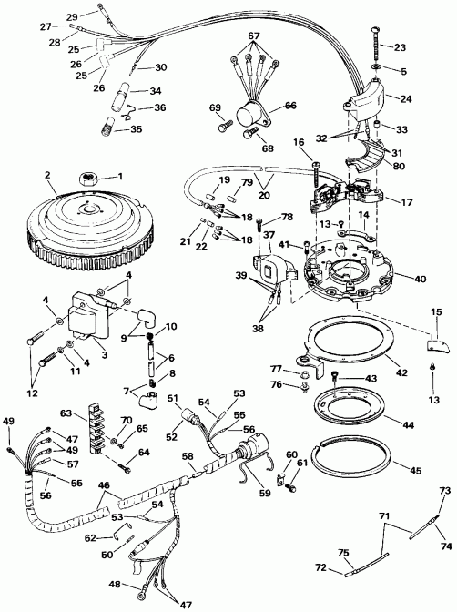 ��������� EVINRUDE E45RCLEIA 1991  - nition System