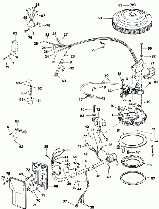 ��������� Evinrude E48ESLEIM 1991  - nition System / nition System