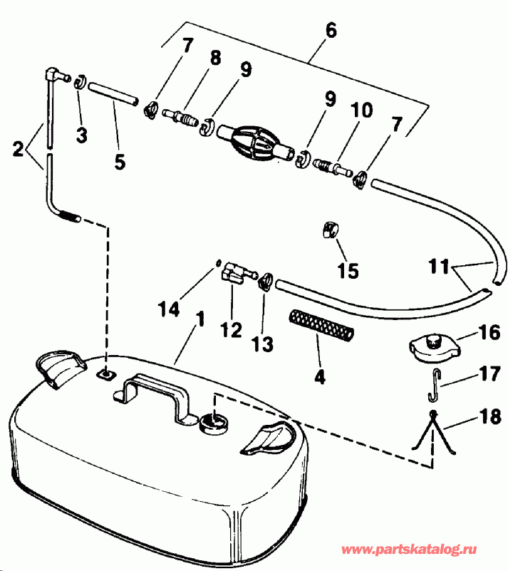  Evinrude E4RDHEIA 1991  - el Tank
