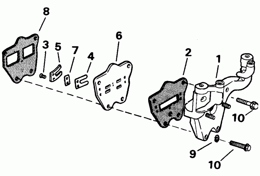 �������� ��������� ����� Evinrude E4REIA 1991  - take ��������� - take Manifold