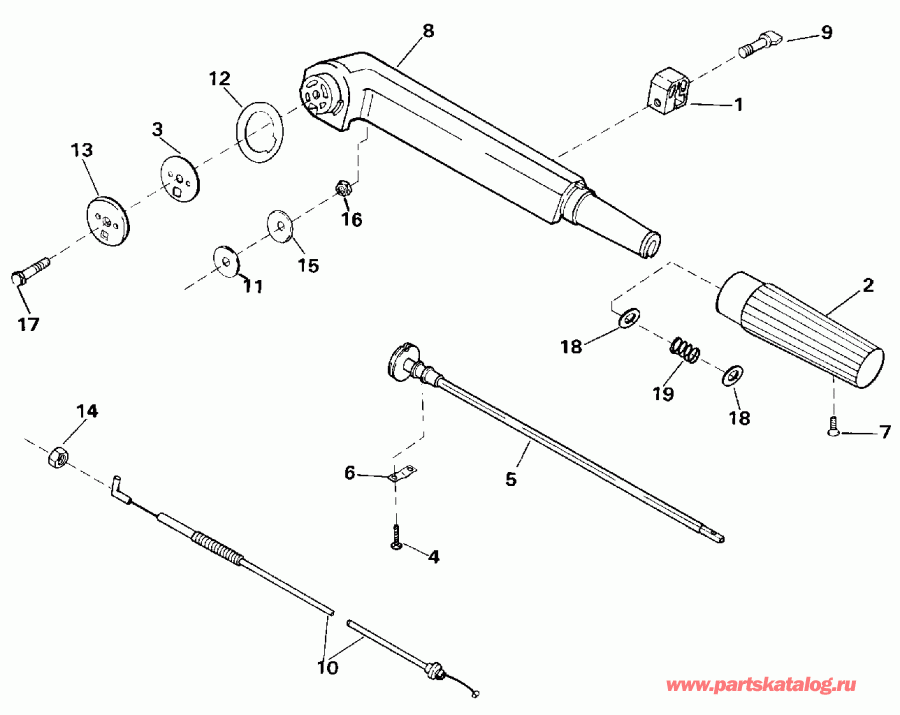 ��������� Evinrude E4REIA 1991  - ller ����� / ller Arm