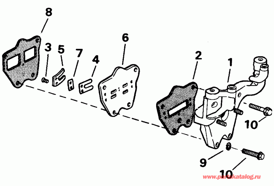 ����� Evinrude E4RLEIA 1991  - take Manifold / take ���������