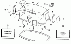   () - Evinrude 25-40 (Engine Cover - Evinrude 25-40)
