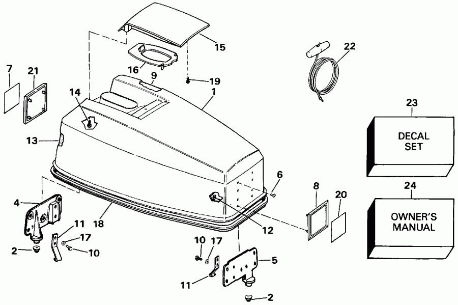 �������� ��������� ����� Evinrude E50TLEIA 1991  - Johnson 50