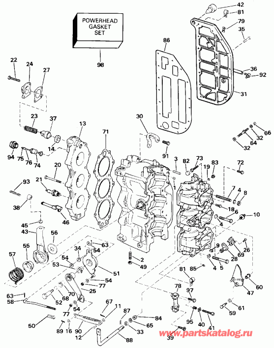 ��������� �������� ����� ������� E60ELEIB 1991  - linder & Crankcase