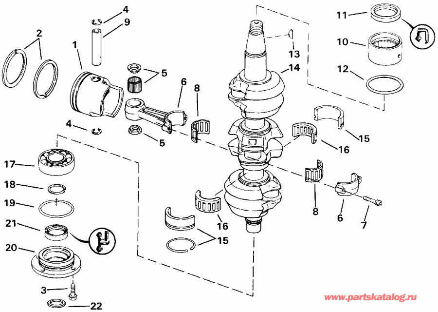 ��������� Evinrude E65WMLEIB 1991  - ank��� & �������