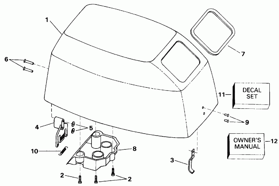 ��������� ����� EVINRUDE E6REIA 1991  - gine ������ - gine Cover