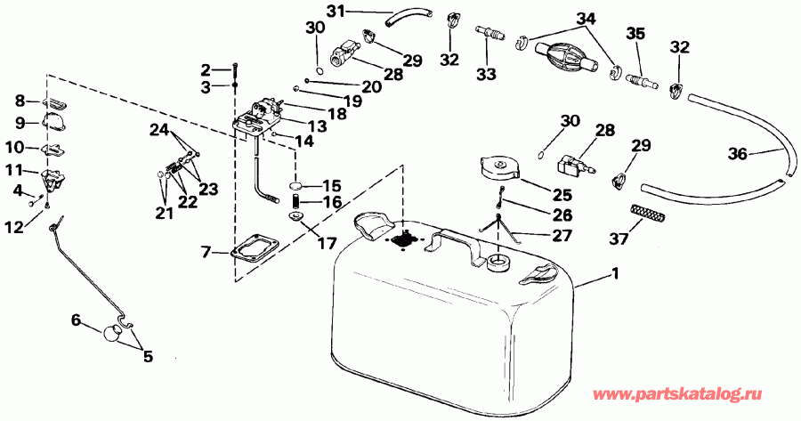 ����� EVINRUDE E70ELEIE 1991  - el Tank - el Tank