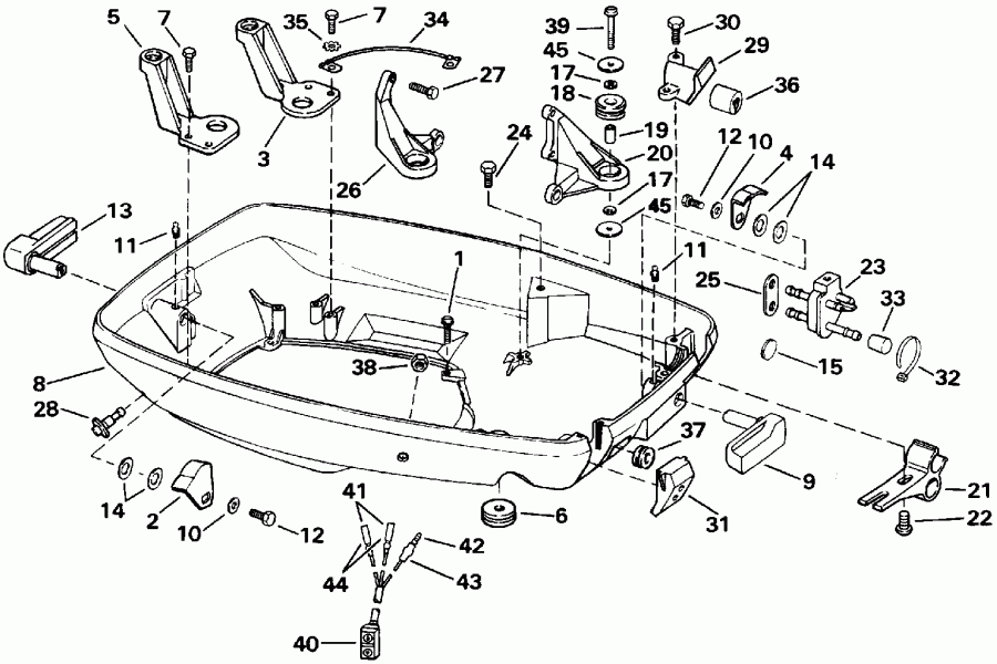   EVINRUDE E70TTLEIE 1991  - wer Engine Cover
