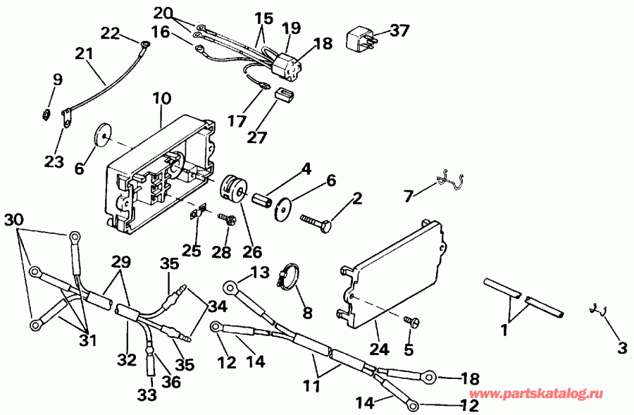 ��������� �������� ����� ������� E85TTLEIE 1991  - wer Trim / tilt ��������� / wer Trim/tilt Electrical