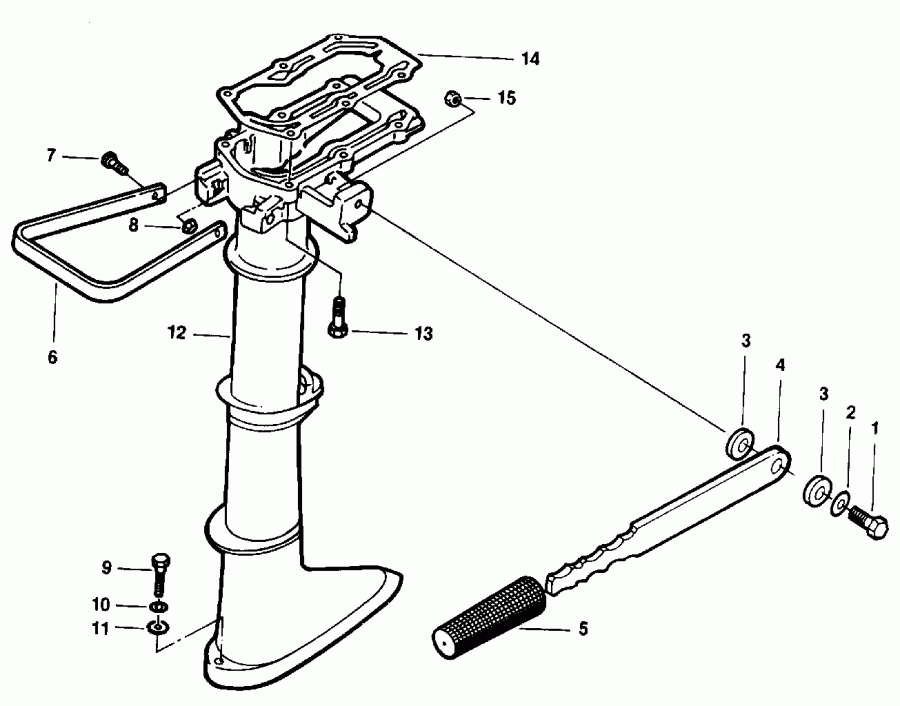 �������� ��������� ����� EVINRUDE HE3REIC 1991  - dsection