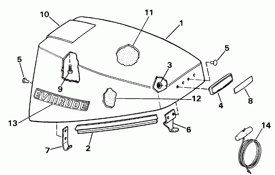 ��������� ����� Evinrude TE10RELEIR 1991  - Evinrude / Evinrude