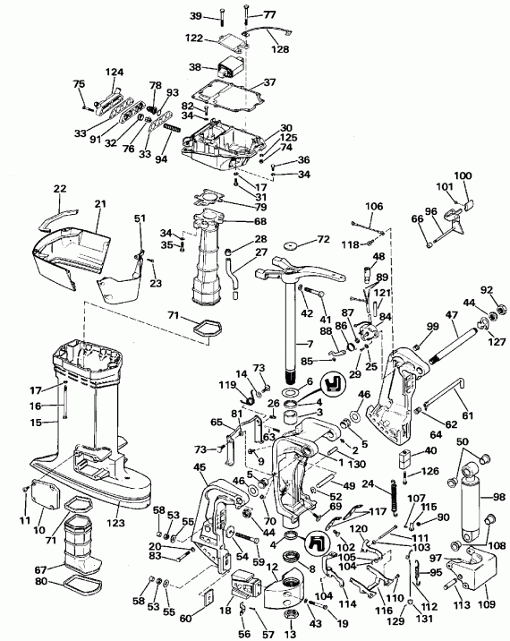 ����� Evinrude TE10RELEIR 1991  - dsection (10sel Only) / dsection (10sel Only)