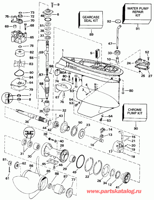 ��������� ��������� EVINRUDE TE115TLEIE 1991  - arcase - arcase