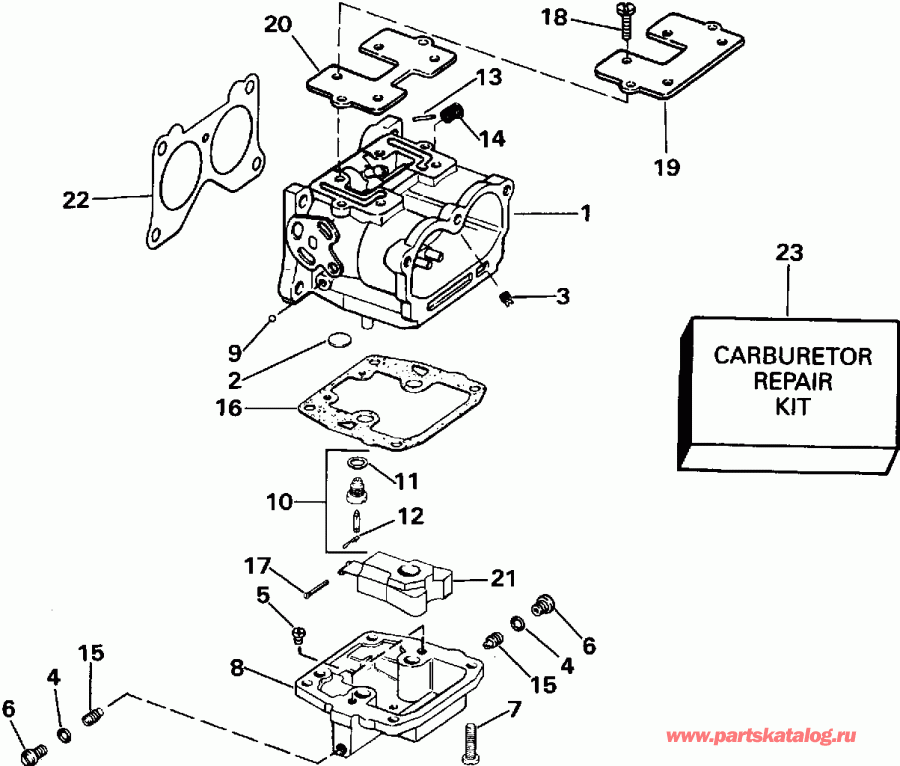 �������� ��������� ����� ������� TE150SLEIE 1991  - rburetor And Linkage / rburetor � ��������� ��������