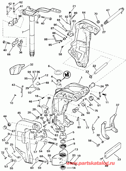 �������� ����� EVINRUDE TE60TLEIB 1991  - ���������������� ��������� �������