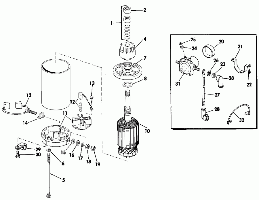 ��������� ����� EVINRUDE VE100SLEIE 1991  - nition System - nition System