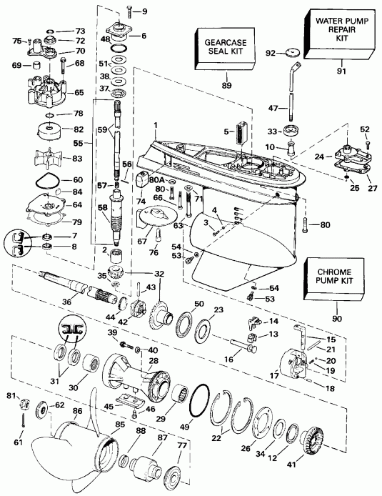 ��������� ��������� Evinrude VE115TXEIE 1991  - arcase