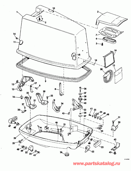�������� ��������� ����� Evinrude VE140TLEID 1991  - Evinrude 120-140 Models