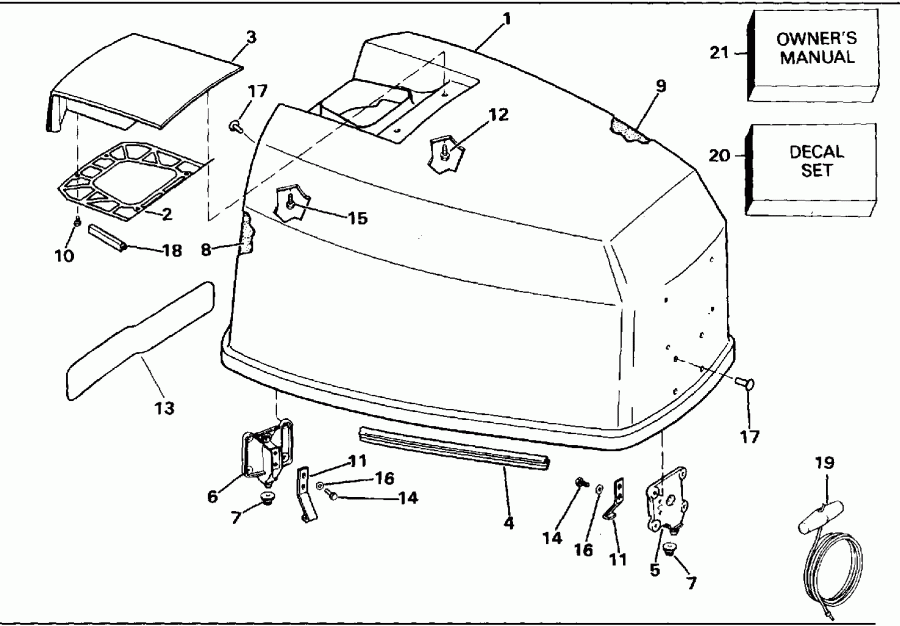 ����� EVINRUDE VE140TLEID 1991  - Johnson 120-140 Models - Johnson 120-140 Models