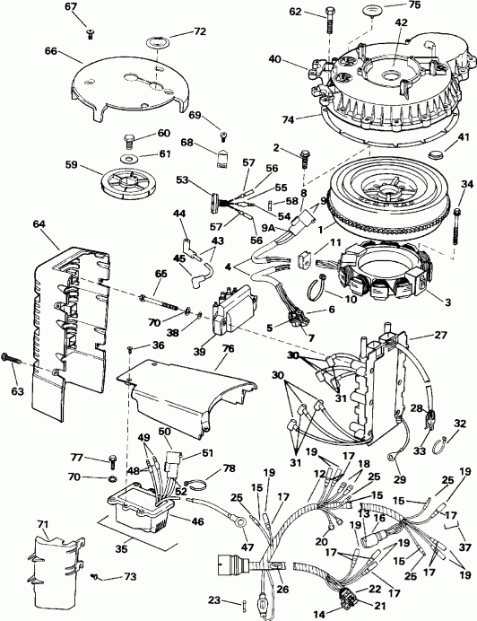   Evinrude VE150ELEIS 1991  - nition System / nition System