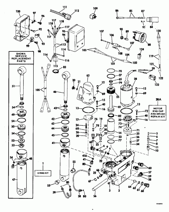 ��������� ����� Evinrude VE150EXEIS 1991  - �������� �������� - Counter Rotation