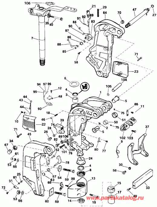 �������� ����� Evinrude VE150GLEIS 1991  - dsection / dsection