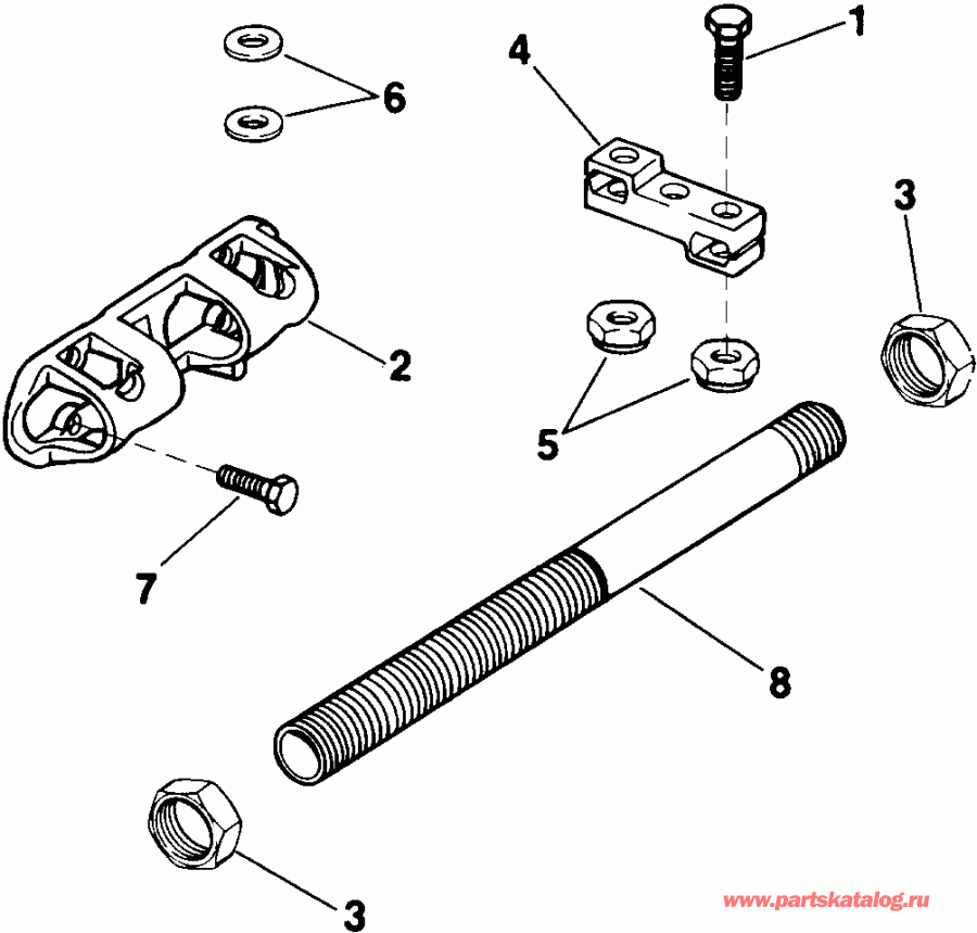 ��������� �������� ����� EVINRUDE VE150SLEIE 1991  - al Steering Connector Kit