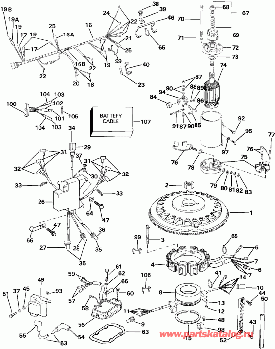 �������� ����� EVINRUDE VE150SLEIE 1991  - nition System - nition System