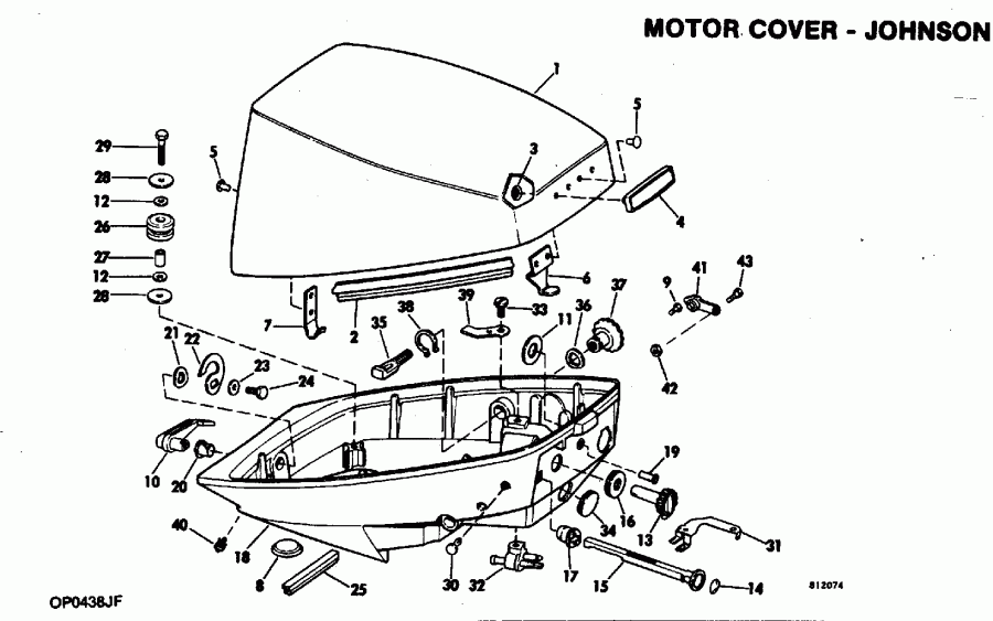 �������� ��������� ����� EVINRUDE VE150TLEIE 1991  - Johnson-150/175 Only