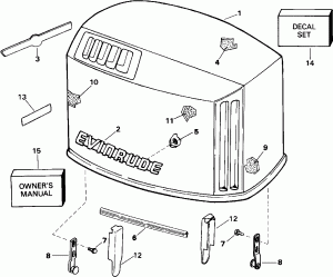 ������ ��������� (�����) - Evinrude (Engine Cover - Evinrude)