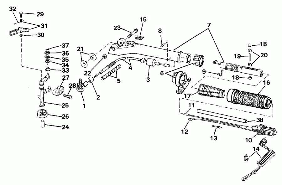   Evinrude VE175EXEIS 1991  - el Bracket & Components / el  & Components