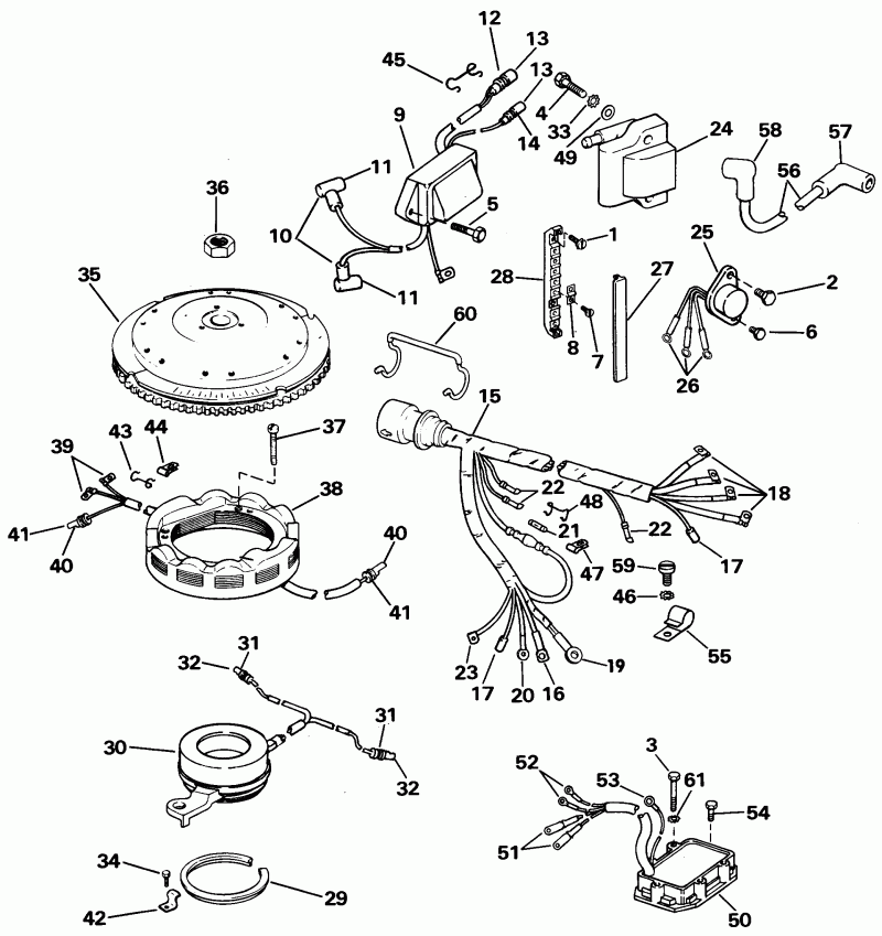 �������� ��������� ����� EVINRUDE VE175EXEIS 1991  - nition System