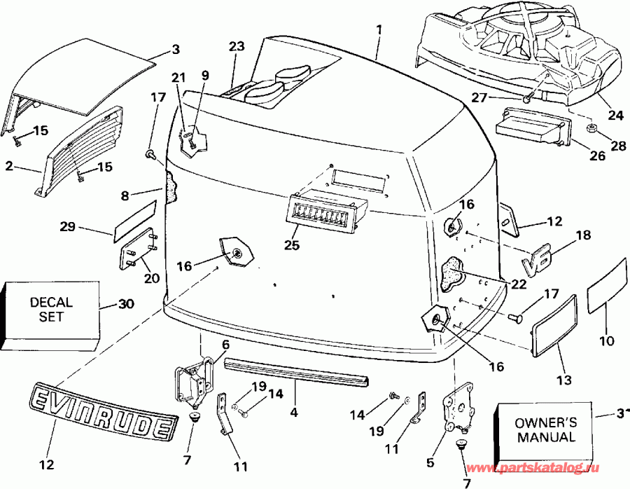 �������� ��������� ����� Evinrude VE200SLEID 1991  - Evinrude - 200tx, 200cx, 225t, 225p, 225c / Evinrude - 200tx, 200cx, 225t, 225p, 225c