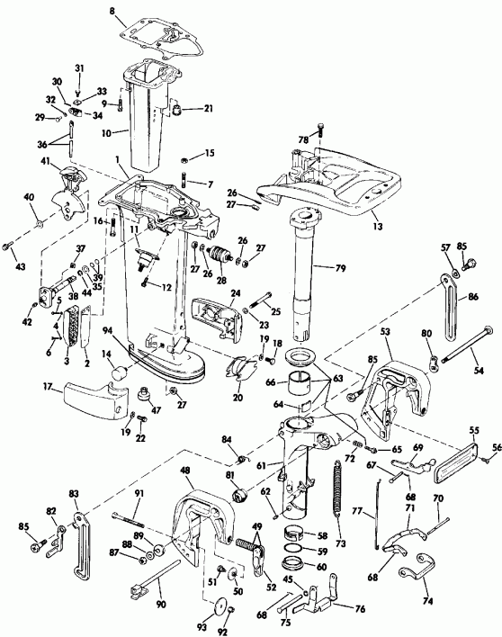 ��������� �������� ����� EVINRUDE VE25REIE 1991  - 20 & 25 Models Only / 20 & 25 Models Only