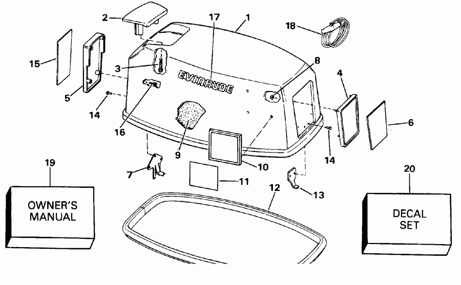 ��������� �������� ����� EVINRUDE VE30EEIC 1991  - Evinrude / Evinrude