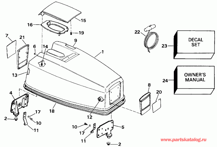 ��������� ��������� EVINRUDE VE40EEIA 1991  - Evinrude 50 - Evinrude 50