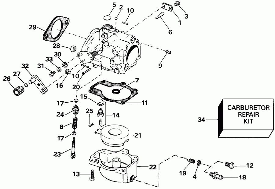 �������� ����� Evinrude VE40ELEIA 1991  - All 40 Models
