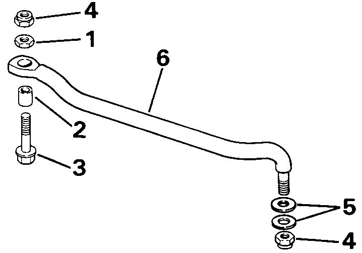��������� ��������� EVINRUDE VE50TLEIA 1991  - eering Link Kit
