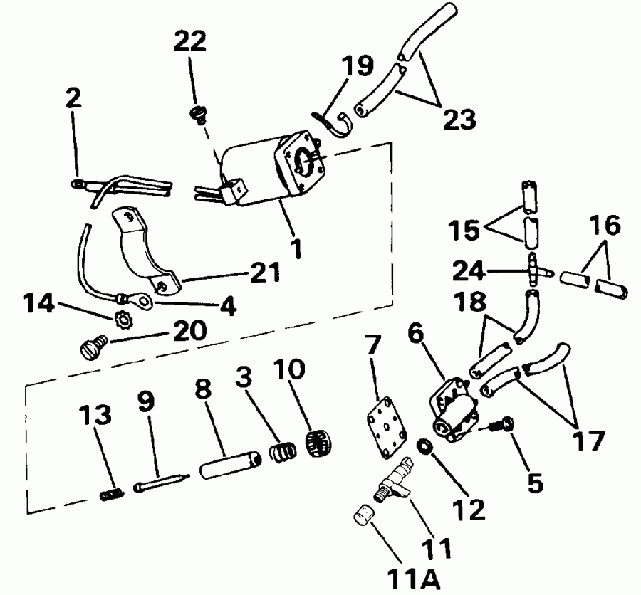�������� ��������� ����� EVINRUDE VE60ELEIB 1991  - ectric Primer System