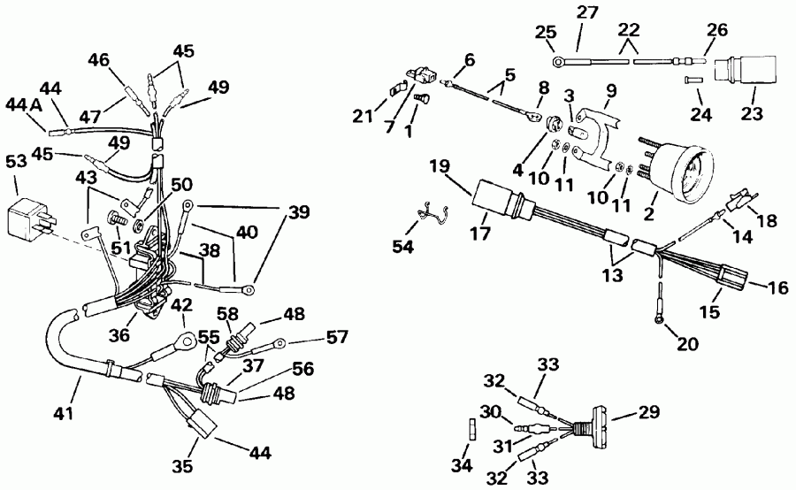 ��������� �������� ����� ������� VE60TLEIB 1991  - wer Trim/tilt Electrical / wer Trim / tilt ���������