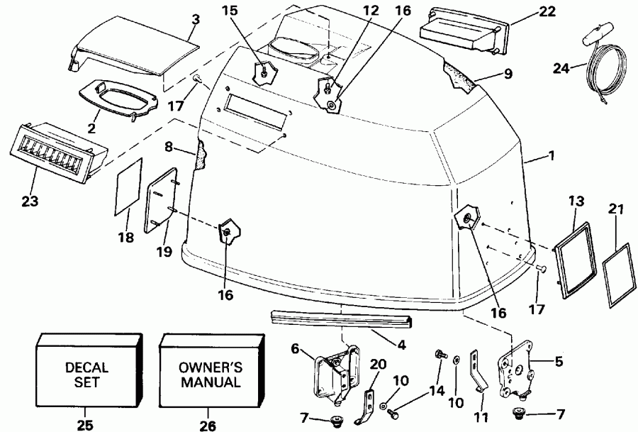 ��������� ����� Evinrude VE90MLEIE 1991  - Johnson