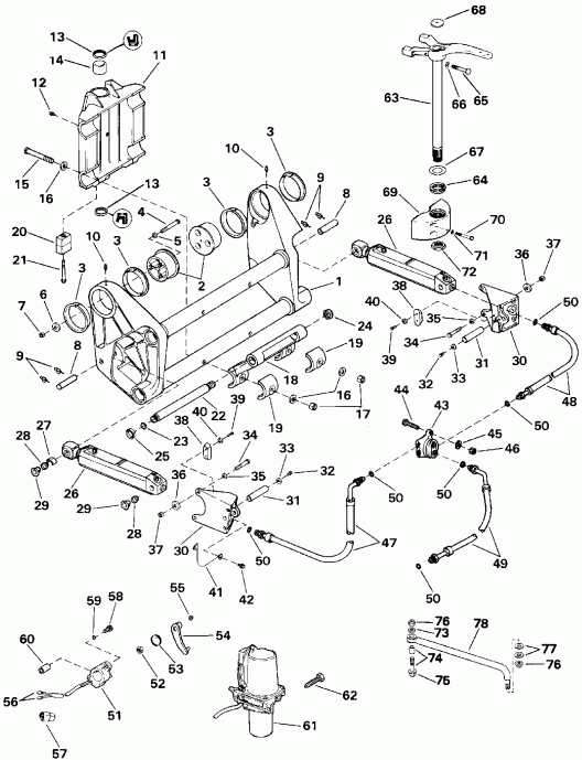 ��������� ��������� Evinrude E100STLEND 1992  - Quiet Rider