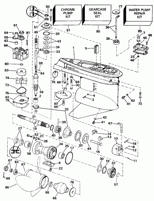 �������� ����� EVINRUDE E100WTXENE 1992  - arcase