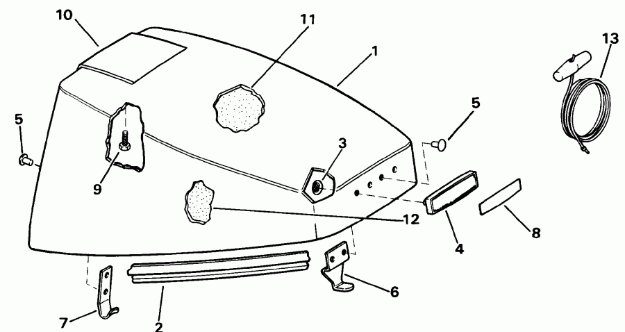  Evinrude E10EENA 1992  - Johnson / Johnson