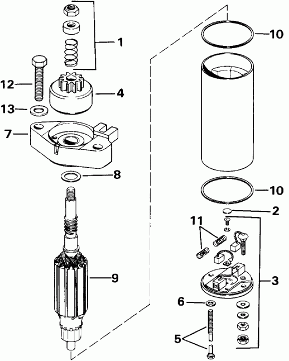 ��������� �������� ����� EVINRUDE E10ELENA 1992  - arter Motor