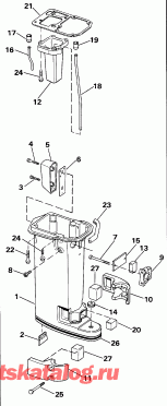 �������� ����� ������� E10RENA 1992  - haust ������ / haust Housing