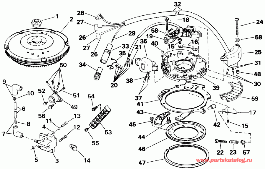 �������� ��������� ����� Evinrude E10RENA 1992  - nition - nition